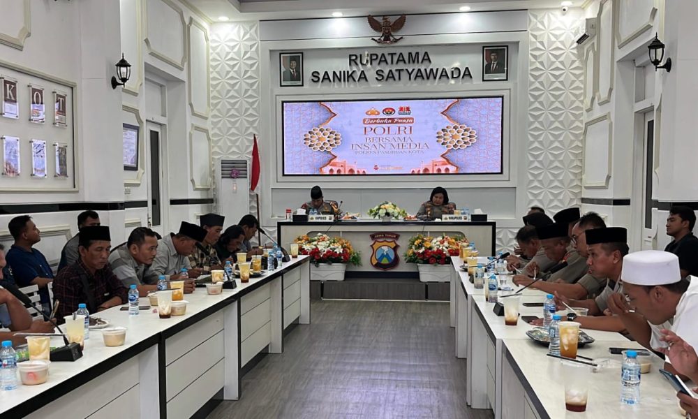 Momentum Ramadan, Polres Pasuruan Kota Perkuat Sinergi Dengan Media