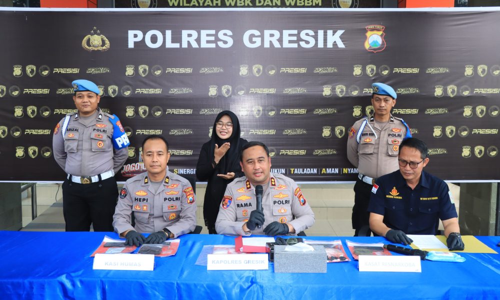 Polres Gresik Ungkap Jaringan Narkoba Lintas Kota, 4 Tersangka Diamankan
