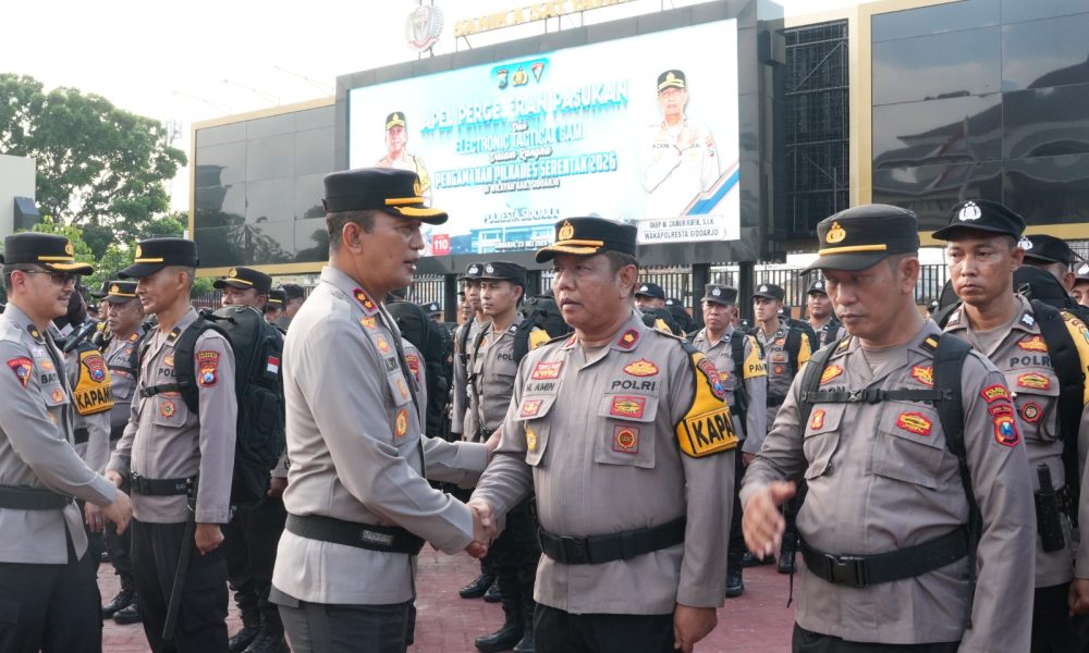 Polresta Sidoarjo Siagakan 1.140 Personel Layanan Pengamanan Pilkades Serentak di 80 Desa