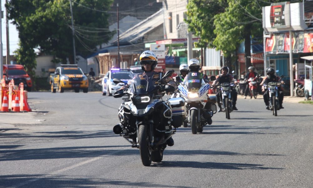 Polres Sumenep Patroli Skala Besar Pastikan Perayaan 1 Suro Kondusif