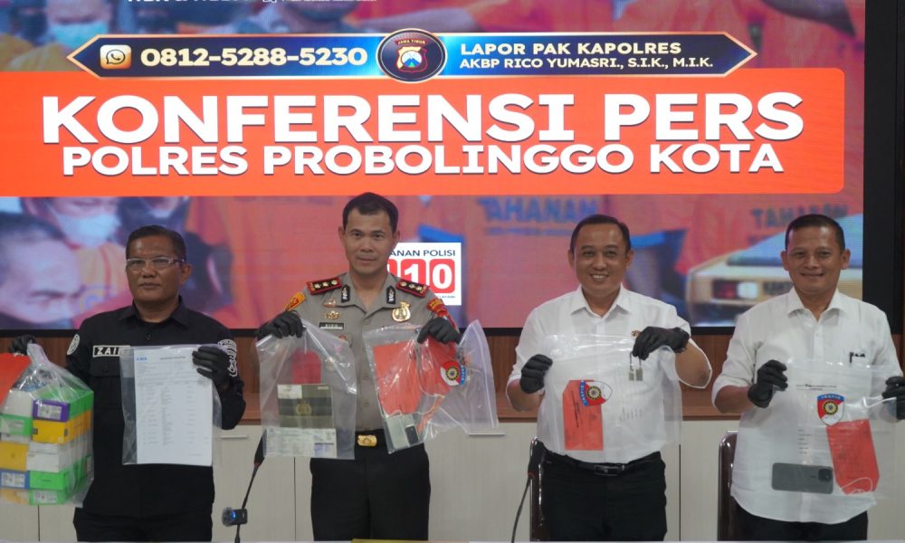 Polres Probolinggo Kota Amankan Komplotan Curanmor dan Pembobol Konter