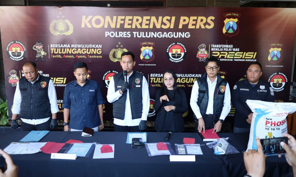 Polres Tulungagung Ungkap Fakta Baru Kasus Dugaan Peredaran Pupuk Tidak Terdaftar