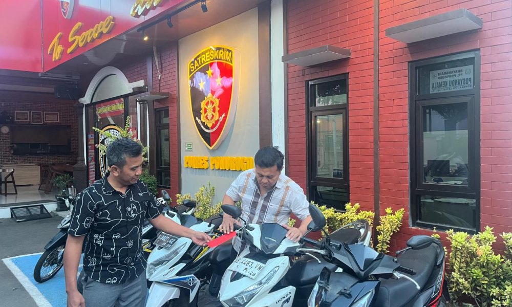 Tim URC Polres Ponorogo Amankan Tersangka Curanmor Lintas Daerah dan 5 Motor Curian