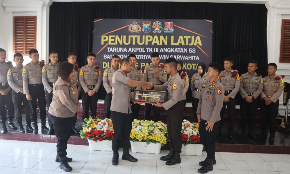 Kapolres Pasuruan Kota Pimpin Penutupan Latja Taruna Akpol Tingkat III Angkatan 58