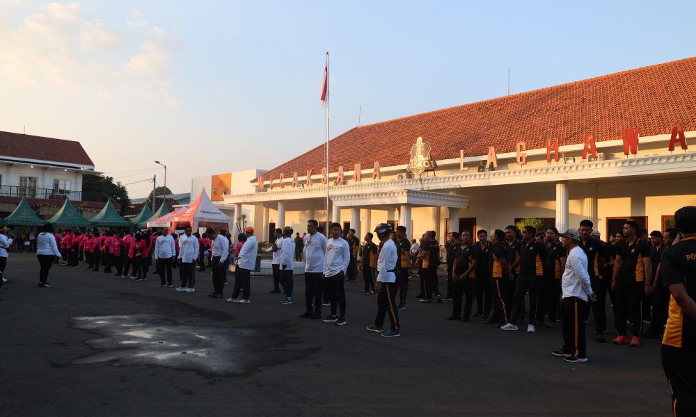 Polres Pasuruan Kota Gelar Olahraga Bersama Sambut Hari Bhayangkara Ke-80 Tahun 2026