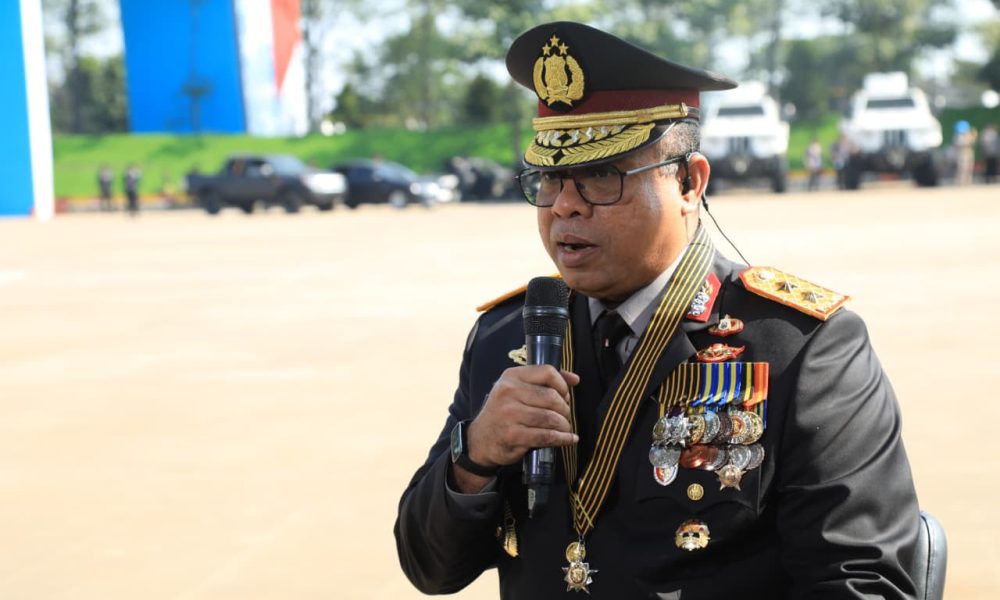 Polri Gelar Upacara Hari Bhayangkara Ke-80 di Satlat Korbrimob Cikeas