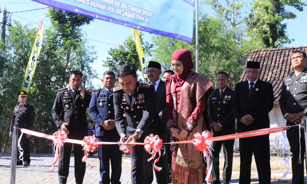 Hari Bhayangkara ke – 80, Polres Ngawi Bangun Sumur Bor Presisi untuk Masyarakat di Bringin