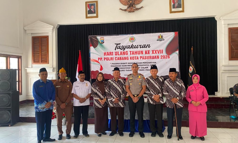 Kapolres Pasuruan Kota Hadiri Tasyakuran HUT ke-XXVII PP Polri Cabang Kota Pasuruan, Perkuat Sinergi Dukung Polri Presisi