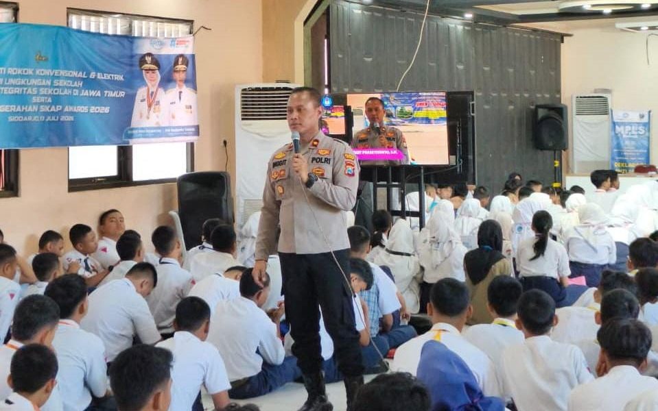 Polresta Sidoarjo Ajak Pelajar Disiplin dan Peduli Kamtibmas