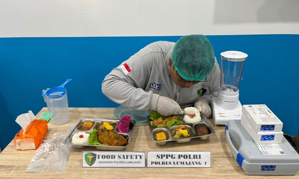 Polres Lumajang Pastikan Keamanan MBG Lewat Uji Lab Ketat di Dua Titik SPPG