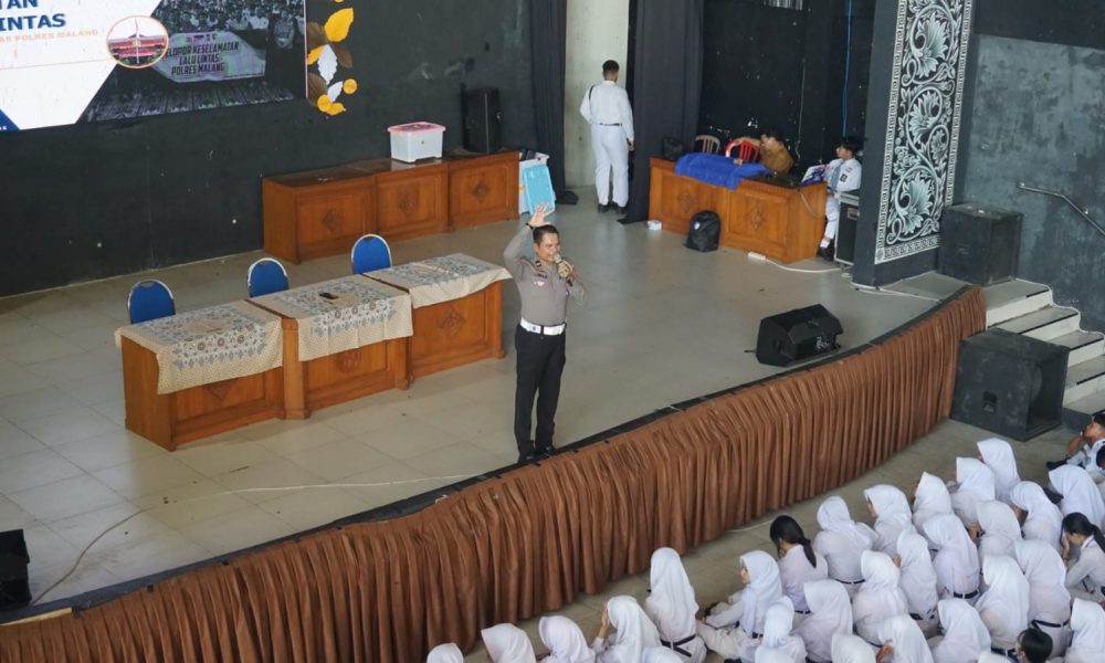 Polres Malang Edukasi 1.250 Pelajar Tanamkan Budaya Tertib Berlalu Lintas Sejak Dini