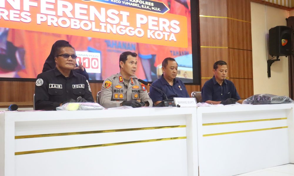 Polres Probolinggo Kota Amankan 5 Tersangka Pelempar Bondet di Mayangan