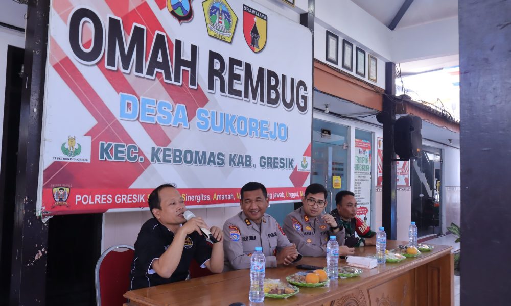 Perkuat Kamtibmas Berbasis Musyawarah, Ditbinmas Polda Jatim Asistensi Omah Rembug di Polres Gresik