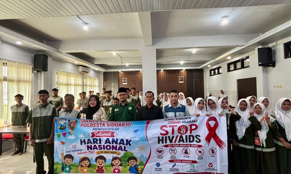 Hari Anak Nasional, Polresta Sidoarjo Edukasi Bahaya HIV/AIDS di Kalangan Pelajar