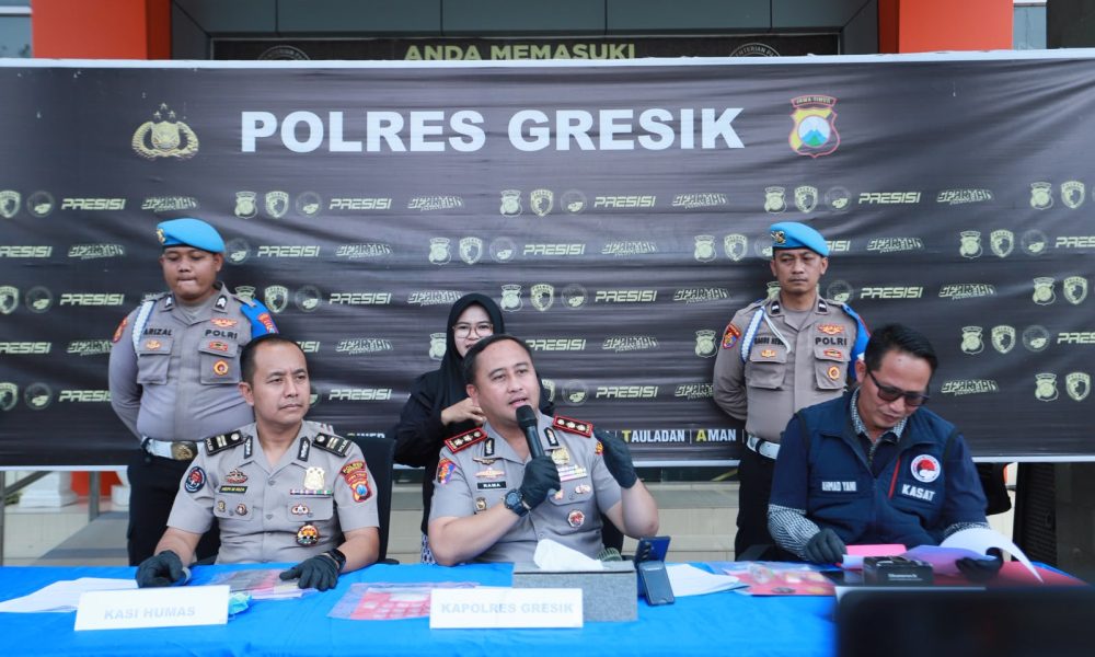Polres Gresik Bongkar Peredaran Narkoba Sistem Ranjau, Dua Kurir Sabu Diamankan