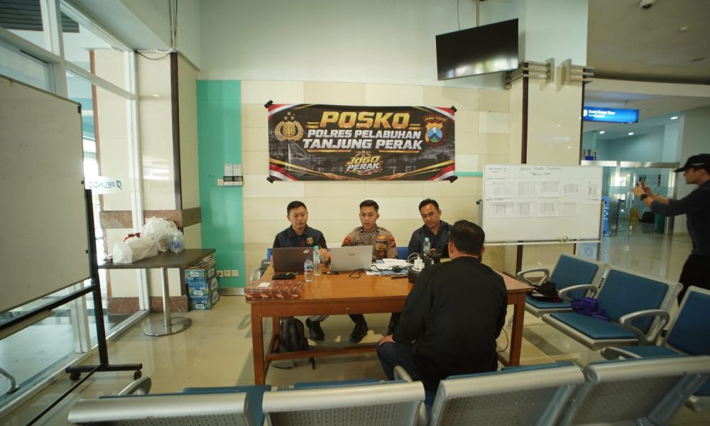 Polres Pelabuhan Tanjung Perak Gerak Cepat, Dirikan Posko Korban KM Virgo Transport 8