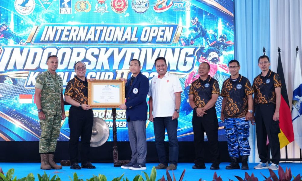 FASI Apresiasi Polri: Dari Cikeas, Indoor Skydiving Asia Makin Melesat